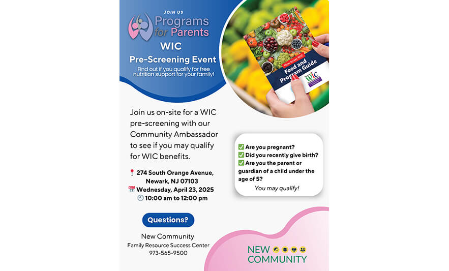 You are currently viewing Attend WIC Pre-Screening Event at New Community Family Resource Success Center on April 23